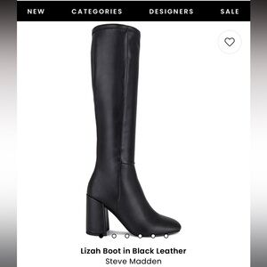 Steve Madden Tall Lizah Boot Black